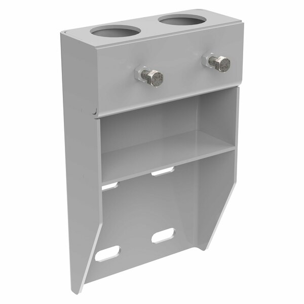 Vestil GRAY VERTICAL-MOUNT HANDRAIL SOCKETS VDKR-VM2-GYSG